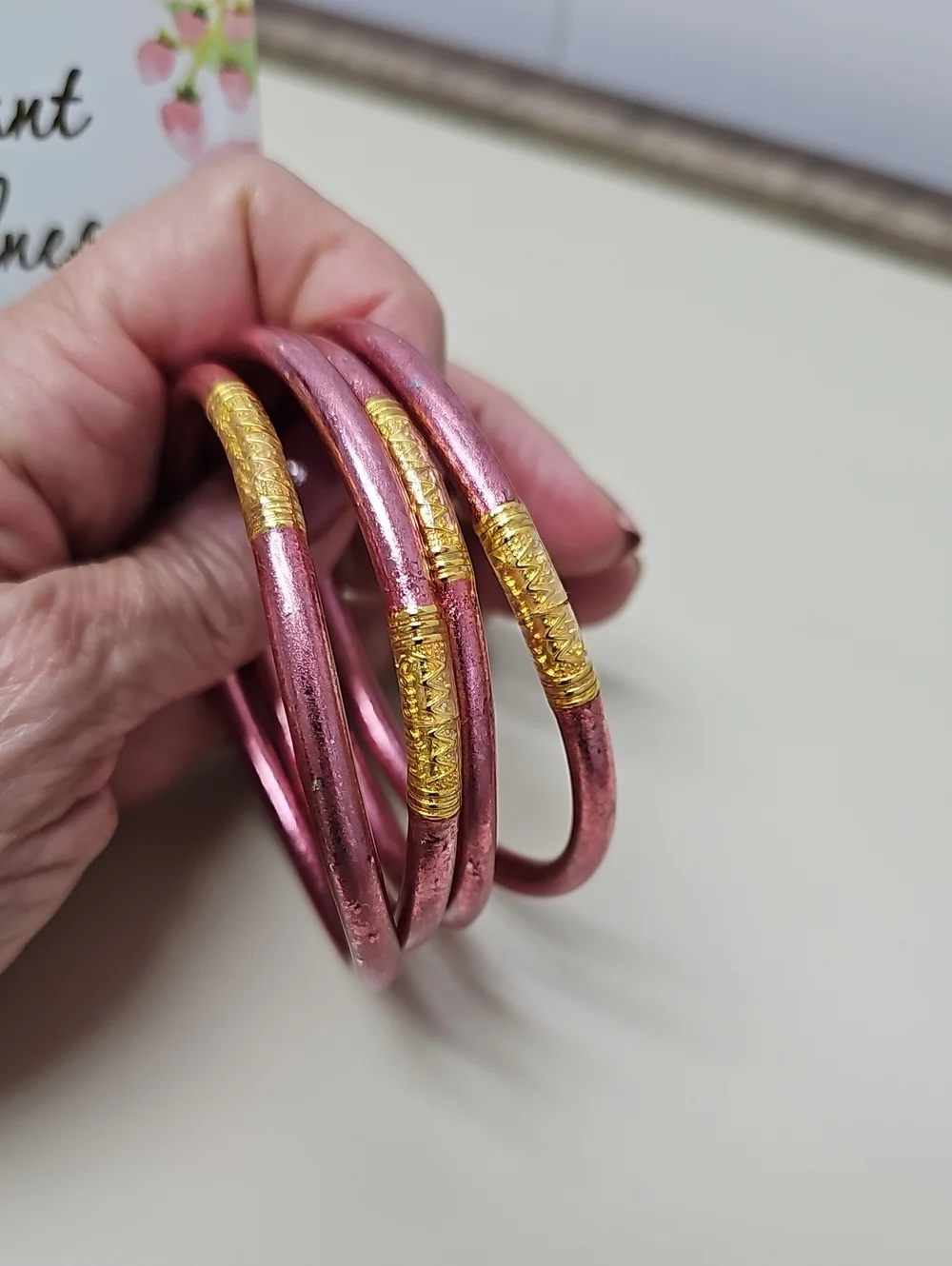 All Weather Womens Bracelets. Color Rose (Not Budhagirls)
